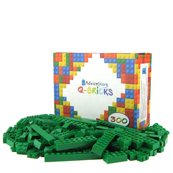 Lego compatibile Q-BRICK - Verde - 300 pz