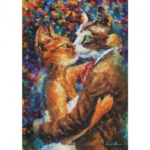 Puzzle Leonid Afremov: Dance of the Cats in Love - 1000 pz - Art Puzzle 4226