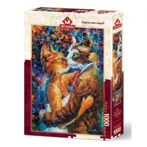 Puzzle Leonid Afremov: Dance of the Cats in Love - 1000 pz - Art Puzzle 4226 - Box