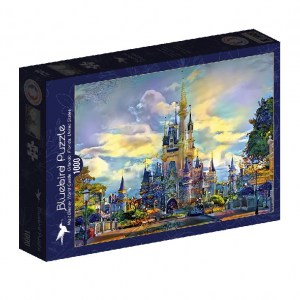 Puzzle Walt Disney World Castle, Orlando, Floride, USA - 1000 pz - Bluebird F-90290 - Box