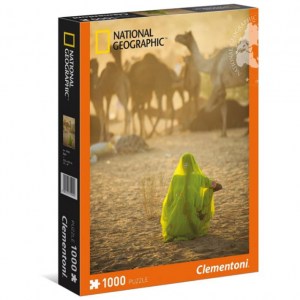 Puzzle: Indian Woman National Geographic - 1000 pz - Clementoni 39302 - Box
