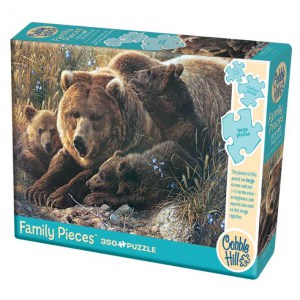 Puzzle: Grizzly Family - 350 pz - Cobble Hill 54624 scatola