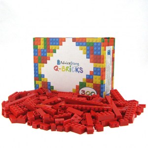 Lego compatibile Q-BRICK - Rosso - 300 pz