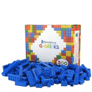 Lego compatibile Q-BRICK - Blu - 300 pz