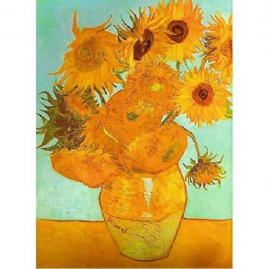 Puzzle Van Gogh: Vaso con girasoli - 1500 pz - Ravensburger 16206