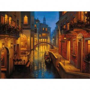 Puzzle Eugene Lushpin: Canale Veneziano - 1500 pz - Ravensburger 16308