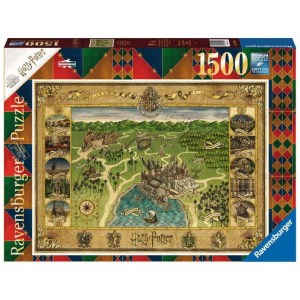 Puzzle: Mappa di Hogwarts - 1500 pz - Ravensburger 16599 - Box