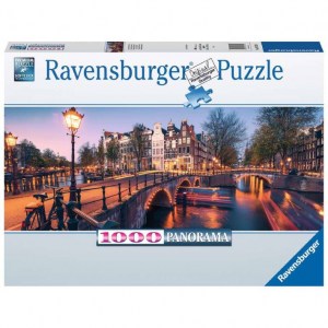 Puzzle Stefan Hefele: Una sera ad Amsterdam - 1000 pz - Ravensburger 16752