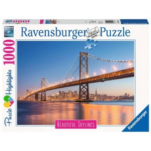 Puzzle Stefan Hefele: Ponte della Baia di San Francisco - 1000 pz - Ravensburger 14083 - Box