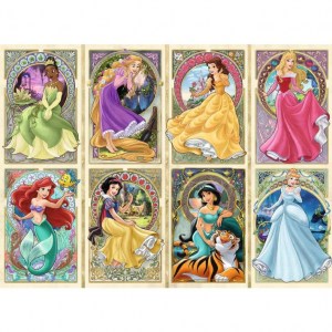 Puzzle Disney: Principesse dell'Art Nouveau - 1000 pz - Ravensburger 16504