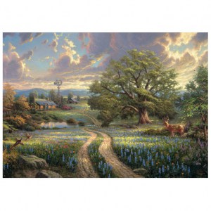 Puzzle Thomas Kinkade: Country Living - Paese che vive - 1000 pz - Schmidt 58461