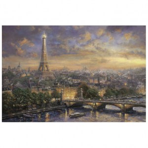 Puzzle Thomas Kinkade: Paris, City of Love - Parigi, città dell'amore - 1000 pz - Schmidt 59470