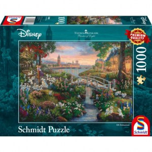 Puzzle Thomas Kinkade: Disney La carica dei 101 - 1000 pz - Schmidt 59489 - Box