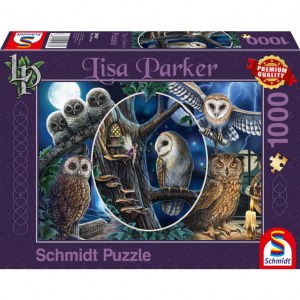 Puzzle Lisa Parker: Gufi misteriosi - 1000 pz - Schmidt 59667 - Box