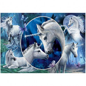 Puzzle Lisa Parker: Unicorni graziosi - 1000 pz - Schmidt 59668