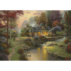 Puzzle Thomas Kinkade: Stillwater Cottage - 1000 pz - Schmidt 58464