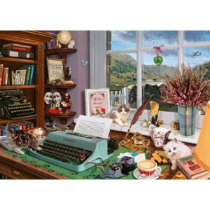 Puzzle Steve Read: At the writing table - 1000 pz - Schmidt 59920