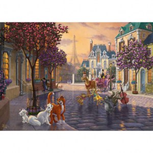 Puzzle T. Kinkade: Disney Gli Aristogatti - 1000 pz - Schmidt 59690