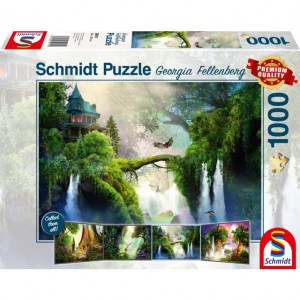 Puzzle Georgia Fellenberg: Enchanted spring - 1000 pz - Schmidt 59911 - box