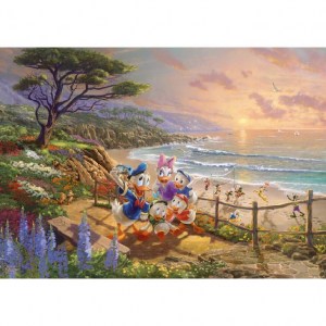 Puzzle T. Kinkade: Disney Donald e Daisy, A Duck Day Afternoon - 1000 pz - Schmidt 59950