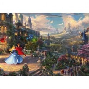 Puzzle Thomas Kinkade: Disney La Danza della Bella Addormentata - 1000 pz - Schmidt 57369