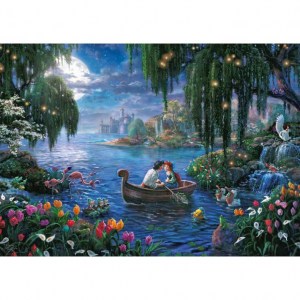 Puzzle Thomas Kinkade: Disney Ariel ed Eric in Barca - 1000 pz - Schmidt 57370