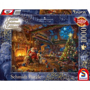 Puzzle T. Kinkade: Babbo Natale e gli Elfi - 1000 pz - Schmidt 59494