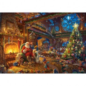 Puzzle T. Kinkade: Babbo Natale e gli Elfi - 1000 pz - Schmidt 59494 - puzzle