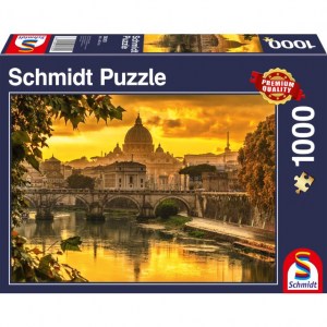 Puzzle Luce dorata su Roma - 1000 pz - Schmidt 58393 - box
