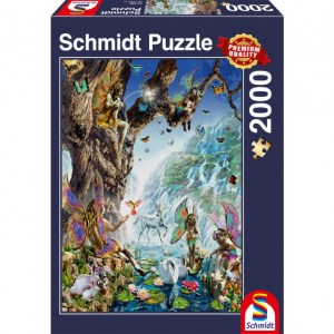 Puzzle Adrian Chesterman - La valle delle ninfe - 2000 pz - Schmidt 57386 - Box