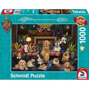 Puzzle Brigid Ashwood - Serata colorata nel salone - 1000 pz - Schmidt 59987 - box