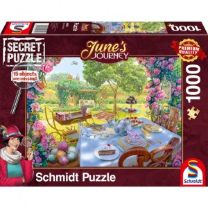 Puzzle June's Jorney - Tè in Giardino - 1000 pz - Schmidt 59974 - box