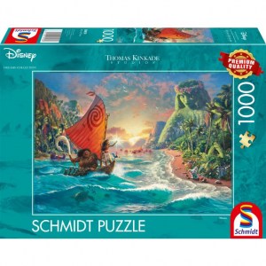 Puzzle Thomas Kinkade: Disney Moana - Vaiana - 1000 pz - Schmidt 58030 - Box