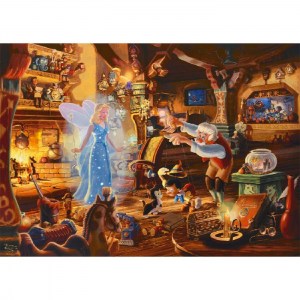 Puzzle Thomas Kinkade: Disney Pinocchio di Geppetto - 1000 pz - Schmidt 57526