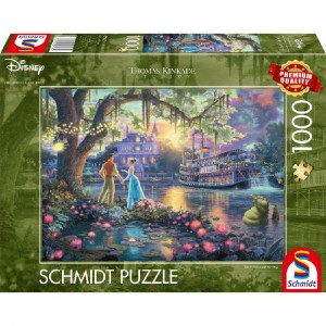 Puzzle Thomas Kinkade: La Principessa e il Ranocchio - 1000 pz - Schmidt 57527 - box