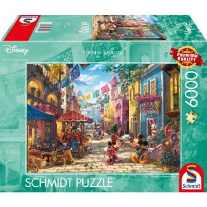 Puzzle Thomas Kinkade: Topolino e Minnie in Messico - 6000 pz - Schmidt 57397 - box