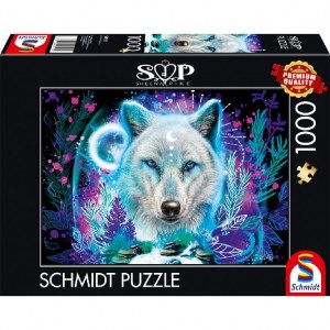 Puzzle Neon Arctic Wolf - 1000 pz - Schmidt 58515 - box