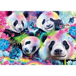 Puzzle Rainbow Pandas - 1000 pz - Schmidt 58516