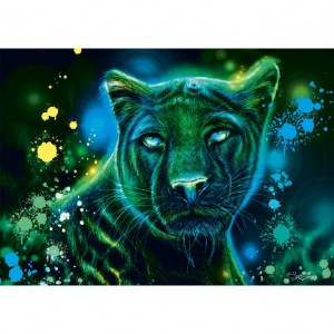 Puzzle Neon Blue Green Panther - 1000 pz - Schmidt 58517