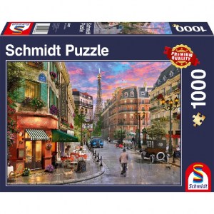 Puzzle Street to the Eiffel Tower - 1000 pz - Schmidt 58387 - box