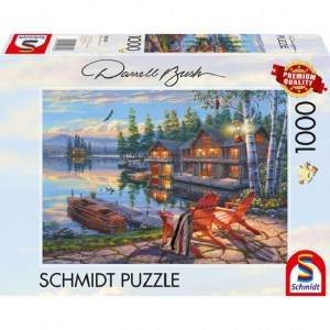Puzzle Le rive del Lago Loon - New York - 1000 pz - Schmidt 58530 - box