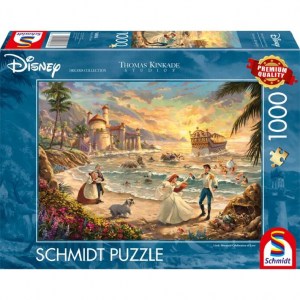 Puzzle Thomas Kinkade: La sirenetta: Celebrazione dell'Amore - 1000 pz - Schmidt 58036 - box