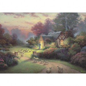 Puzzle: Thomas Kinkade - Cottage del buon pastore - 1000 pz - Schmidt 59678