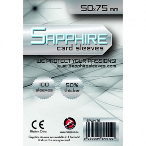 Bustine protettive Sapphire (50x75 mm) - WHITE