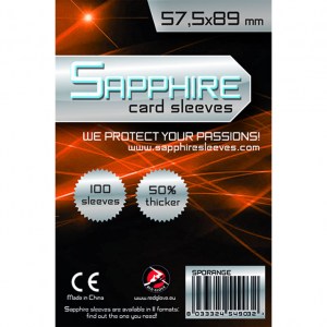 Bustine protettive Sapphire (57,5x89 mm) - ORANGE